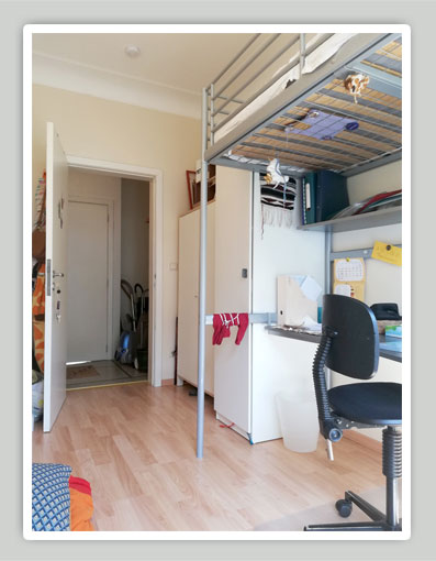 aménagement chambre lit haut